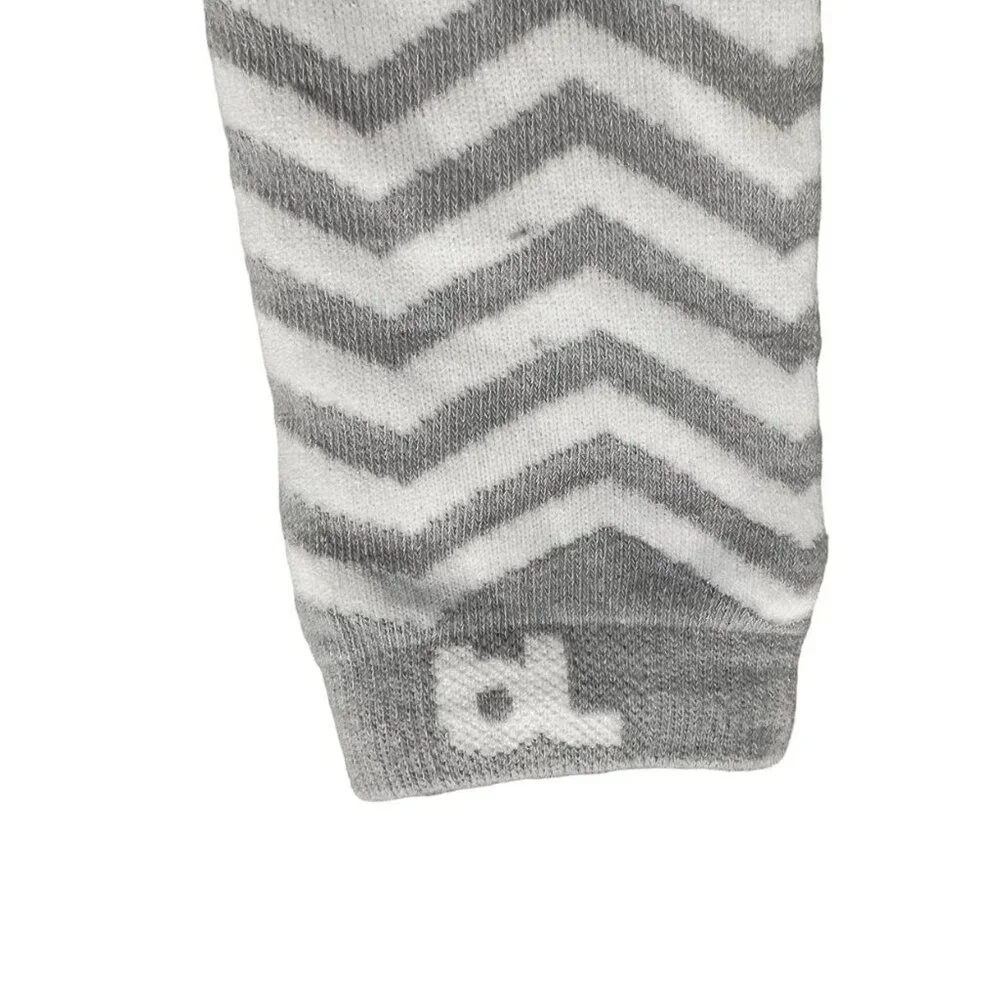 BL Baby Leggings One-Size Grey Chevron Leg Warmers
